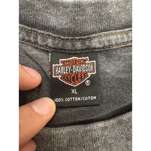 Harley Davidson BENJY'S Huntington WV Motorcycle Vintage Shirt Size XL Eagle - Picture 5 of 12